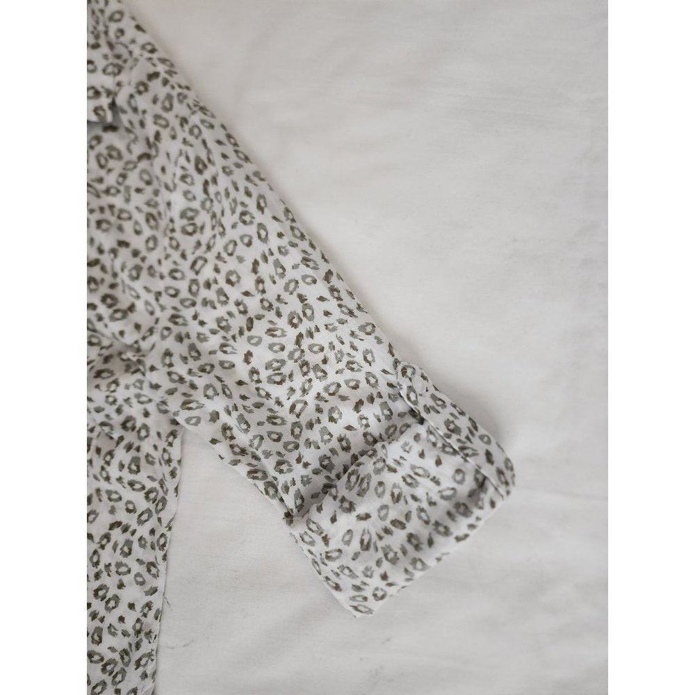 Cloth & Stone By Anthropologie Women's Leopard Print Long Sleeve Shirt Size XS - Picture 11 of 14